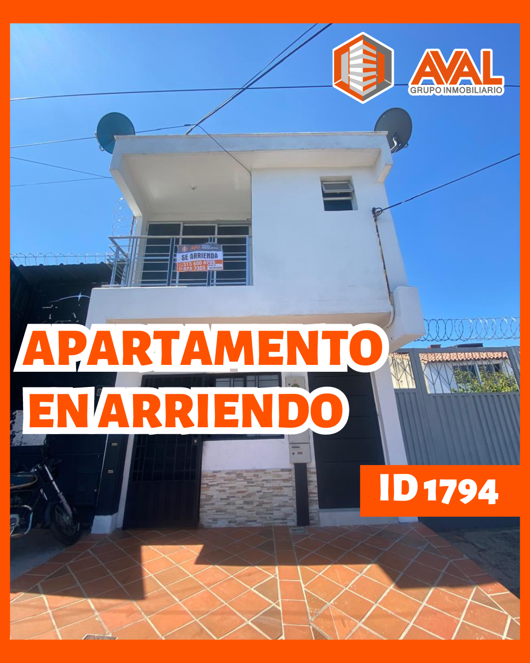 APARTAMENTO EN ARRIENDO, UBICADO EN SAN LUIS – ID 1674🤩