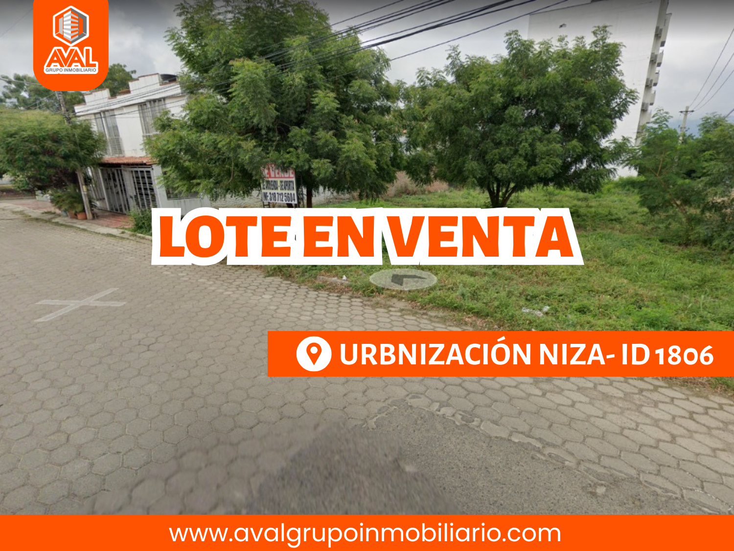 LOTE EN VENTA, UBICADO EN URBANIZACIÓN NIZA-ID 1806 🤩