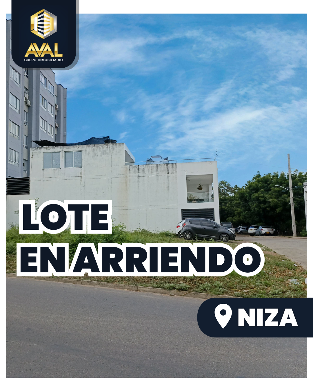 ¡PUNTO ESTRATÉGICO PARA TU NEGOCIO! 🥳LOTE EN ARRIENDO, UBICADO EN NIZA SOBRE LA AVENIDA DEL RIO🤩