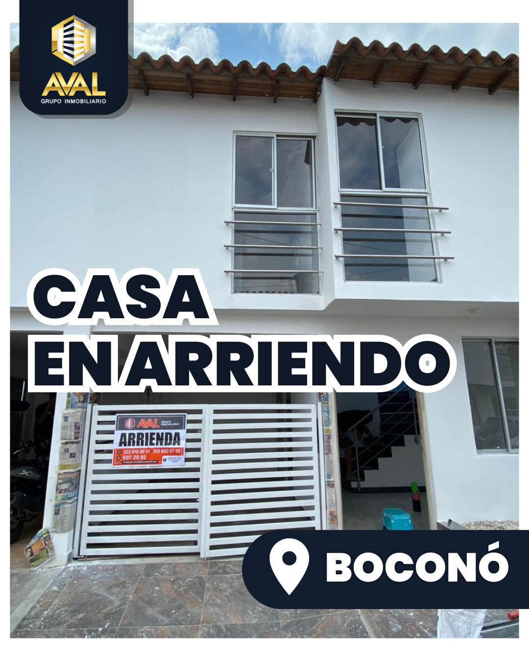 CASA EN ARRIENDO, UBICADA EN BOCONÓ, CONJUNTO BRISAS DE ARKAMAR🤩