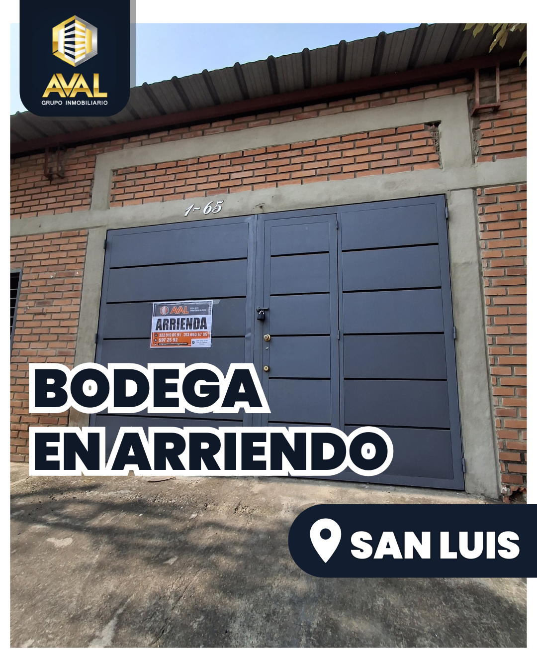 BODEGA EN ARRIENDO, BARRIO SAN LUIS🤩