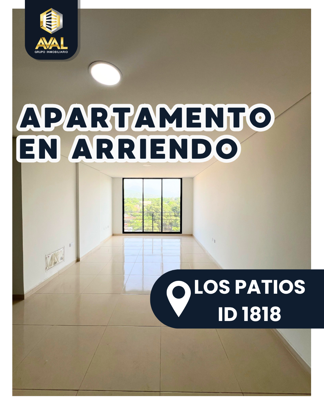 APARTAMENTO EN ARRIENDO, UBICADO EN LA SABANA, LOS PATIOS- ID 1818🤩