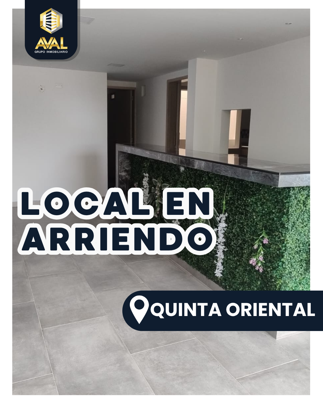 LOCAL COMERCIAL EN ARRIENDO, UBICADO EN QUINTA ORIENTAL🤩