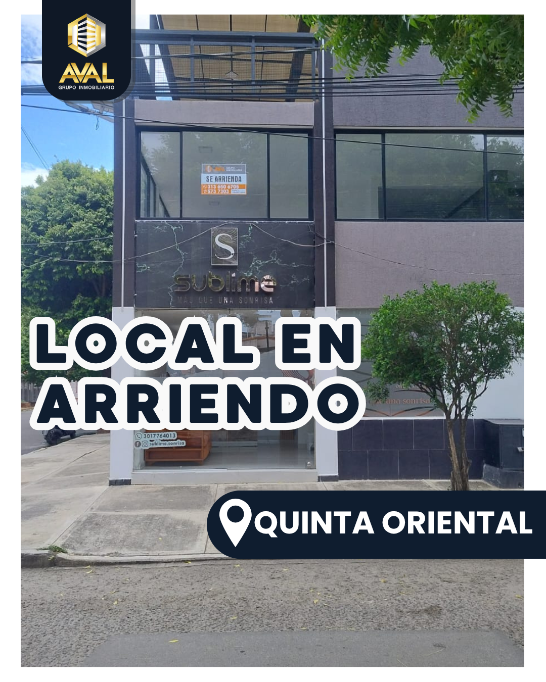 LOCAL COMERCIAL EN ARRIENDO, UBICADO EN QUINTA ORIENTAL🤩