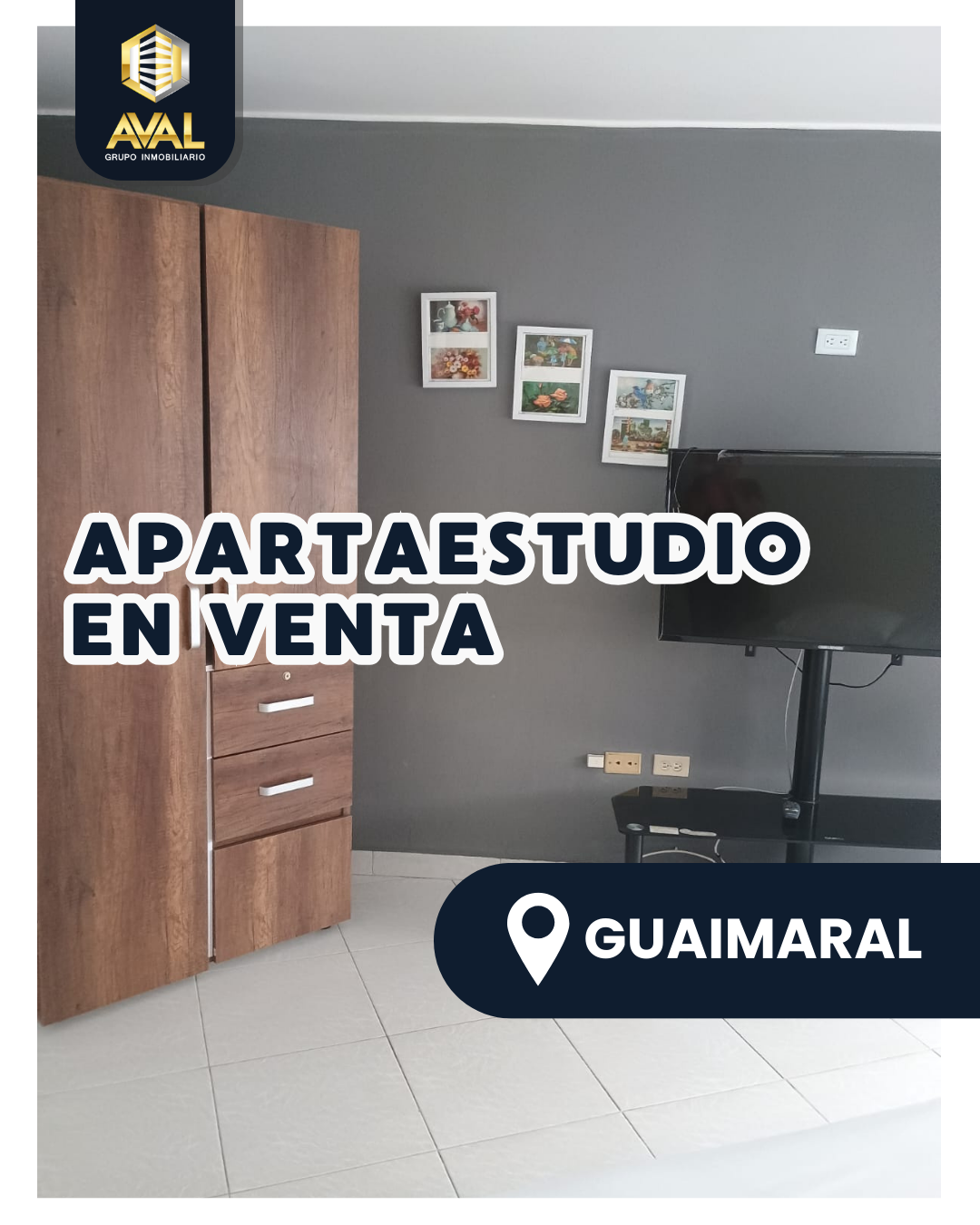 APARTAESTUDIO EN VENTA,  UBICADO EN GUAIMARAL🤩