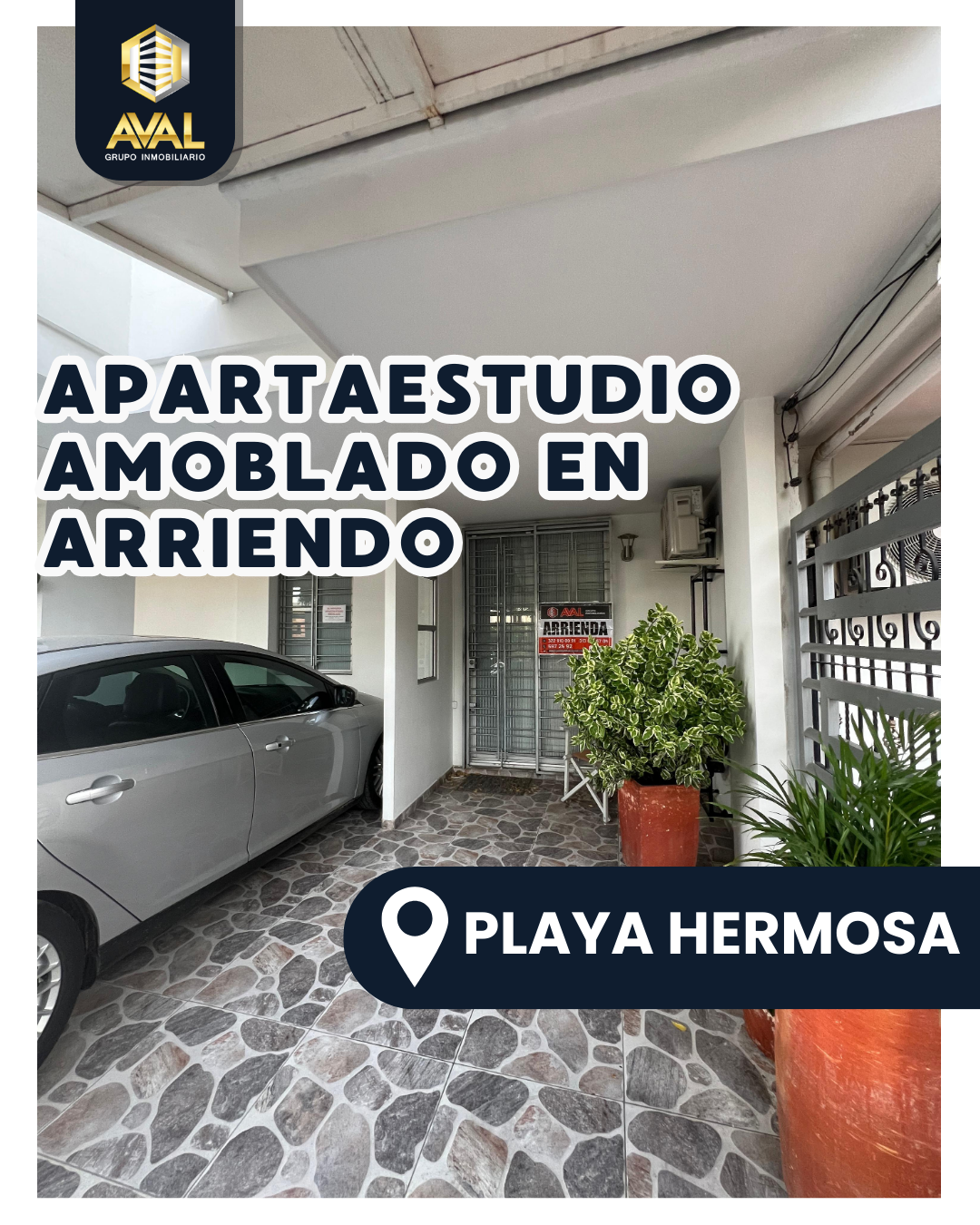 APARTAESTUDIO AMOBLADO EN ARRIENDO, UBICADO EN PLAYA HERMOSA🤩