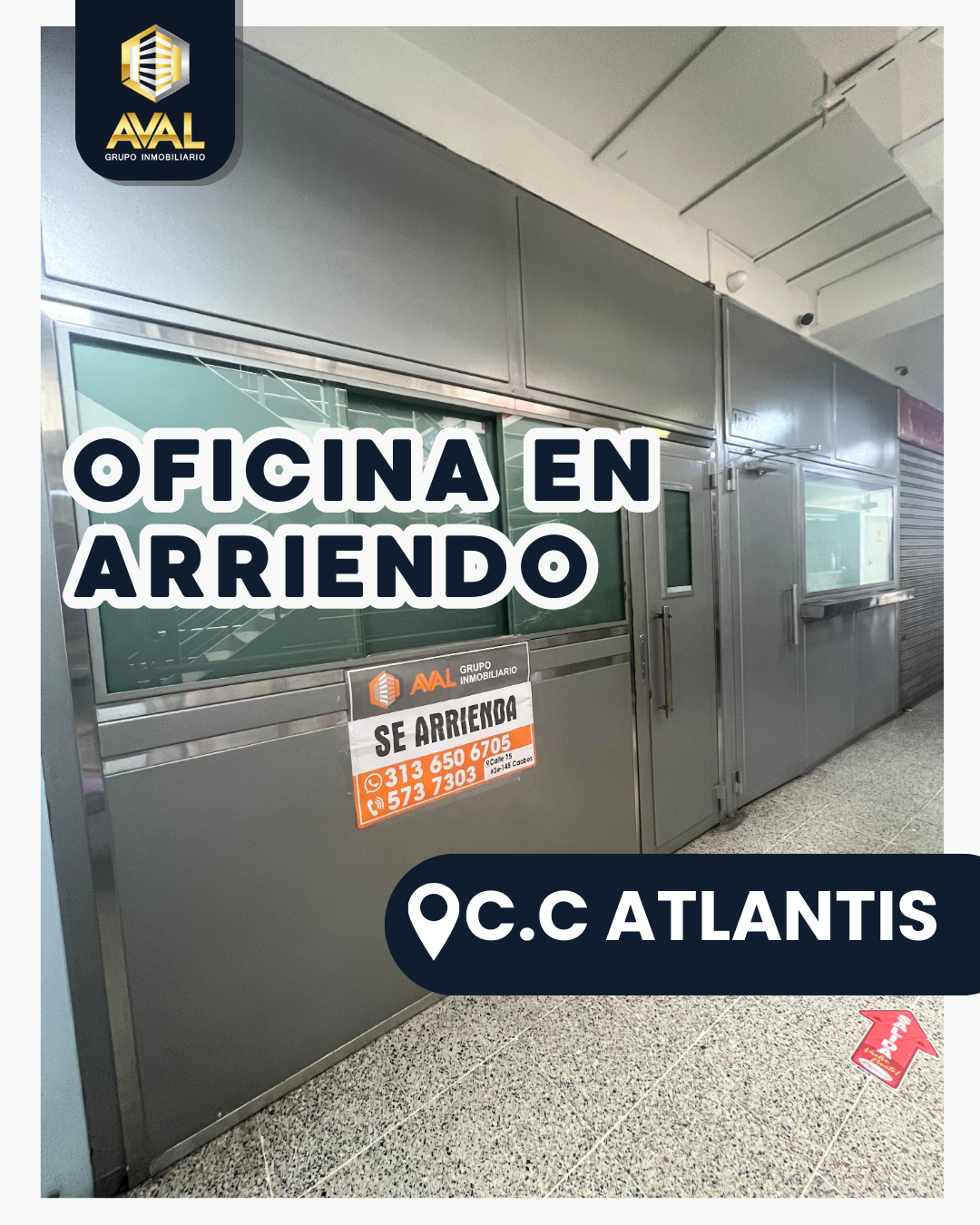 OFICINA EN ARRIENDO, UBICADA EN EL CENTRO DE CÚCUTA, CENTRO COMERCIAL ATLANTIS II🤩
