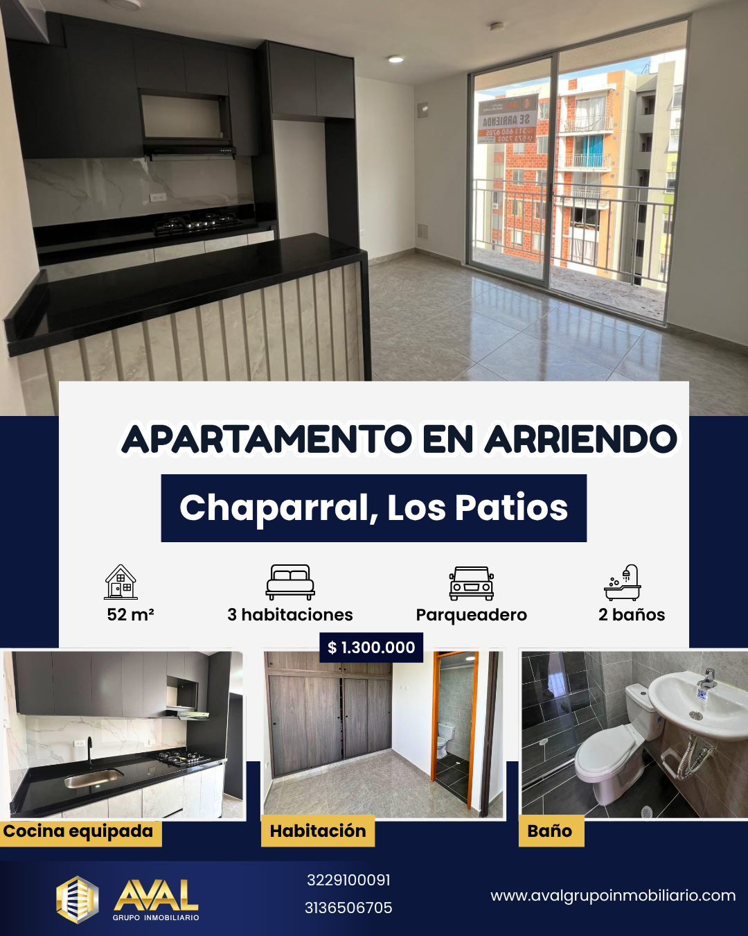 APARTAMENTO EN ARRIENDO, LOS PATIOS🤩