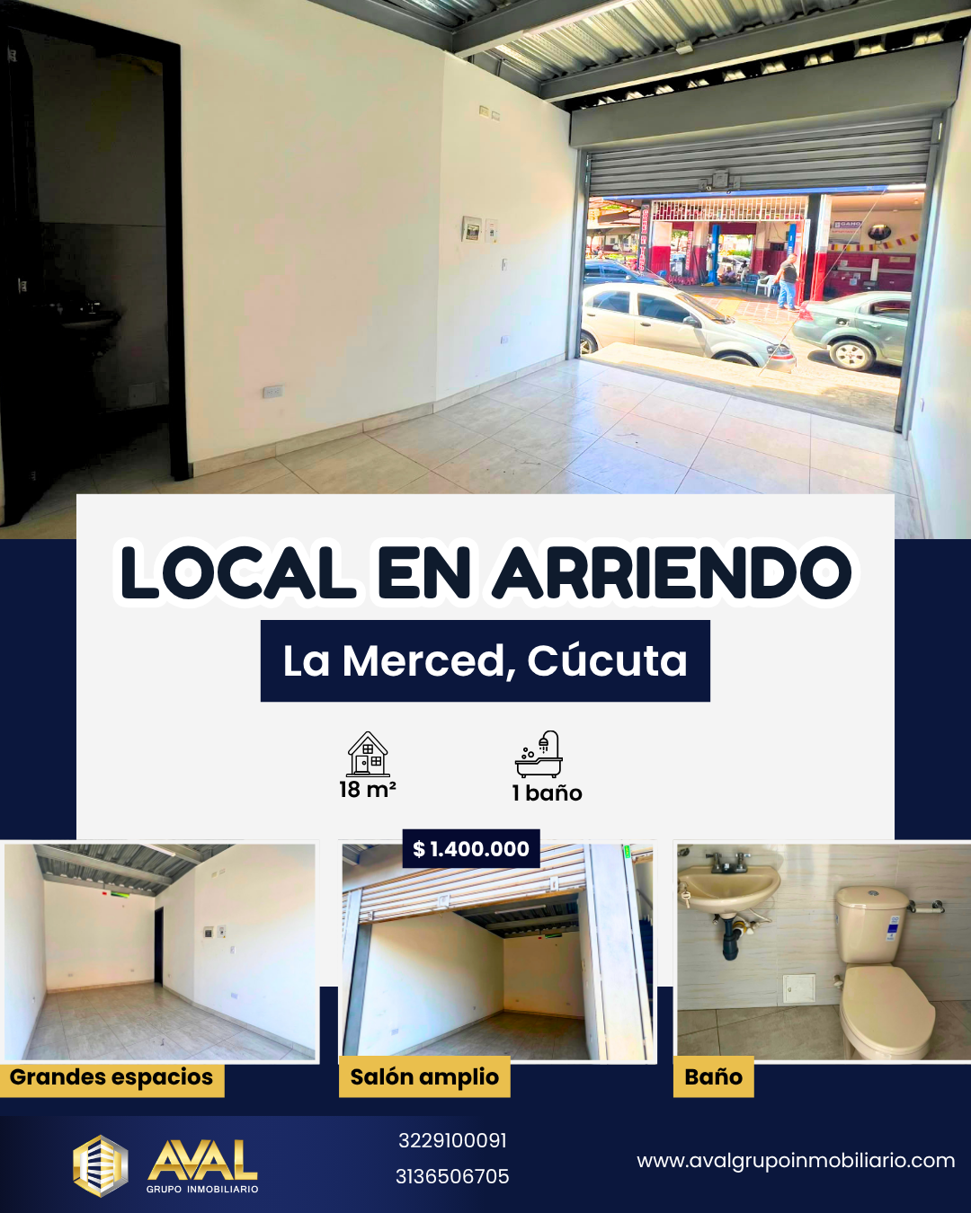 LOCAL COMERCIAL EN ARRIENDO, CÚCUTA 🤩