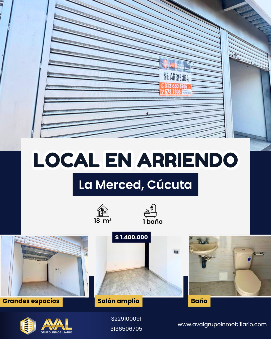 LOCAL COMERCIAL EN ARRIENDO, CÚCUTA 🤩